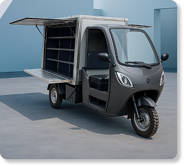 Pintu Samping Dapat Dibuka ke Atas dan ke Bawah hingga 90°