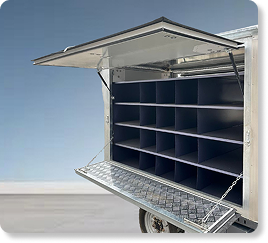 Kompartemen Penahan Panas Dapat Menampung 750 Baki Makanan